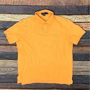 Polo by Ralph Lauren Men's Orange Polo Shirt